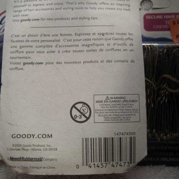 100 Metal Styling Hold It Secure Hair Pins Goody Coated Pin Blend Bronze Black - Picture 10 of 16